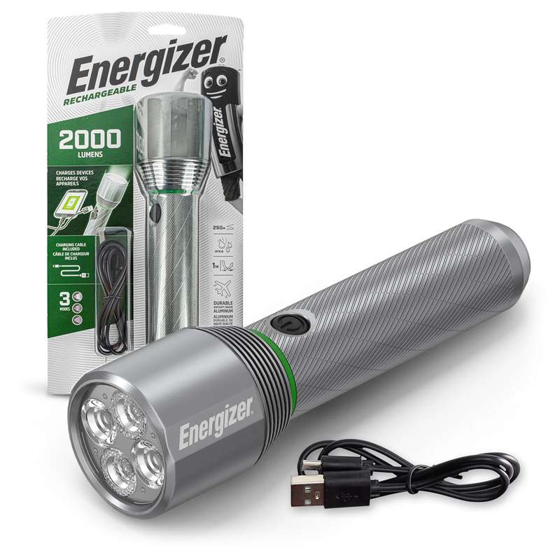 Energizer Rechargeable Metal Light 2000 Lum
