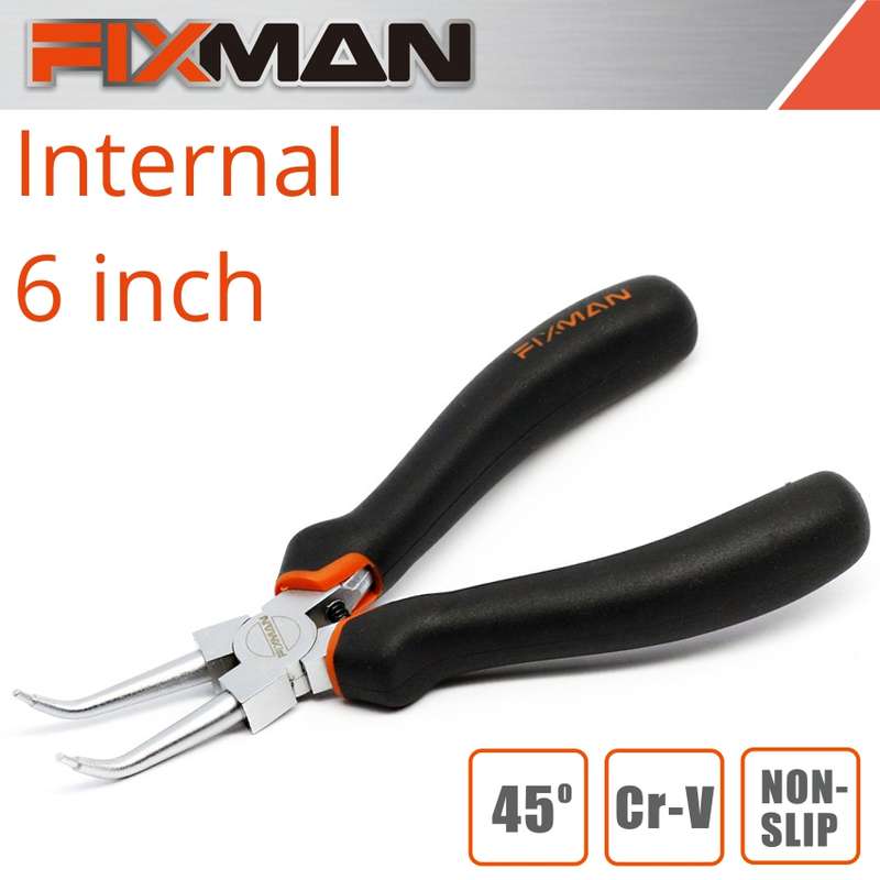 Fixman Internal Circlip Pliers 6\'/145mm X 45 Deg