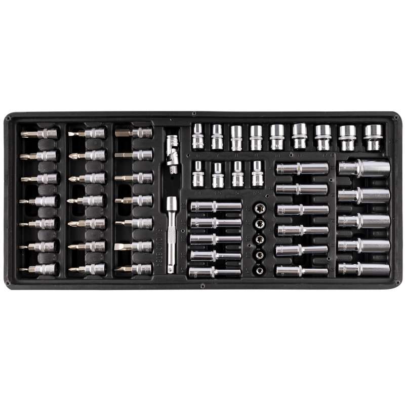 Fixman Tray 57 Piece 1/4\' Drive Sockets And Accessories