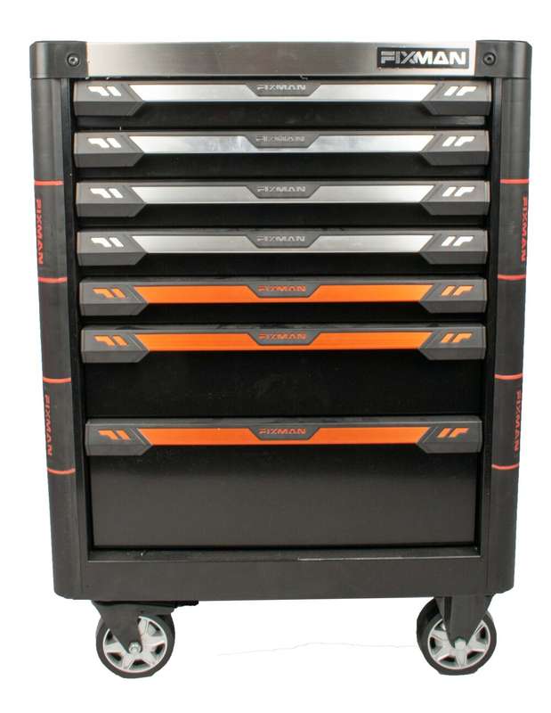 Fixman Fixman 7 Drawer Ind. Roller Cabinet On Castors With 145pc Of Stock
