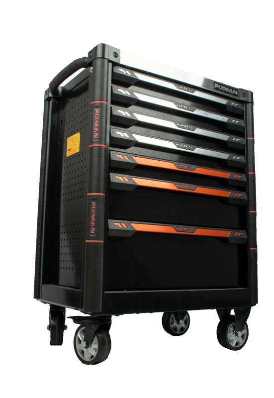 Fixman Fixman 7 Drawer Ind. Roller Cabinet On Castors With 145pc Of Stock