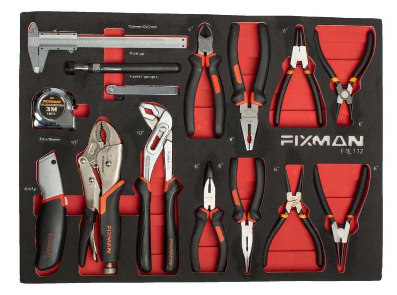 Fixman Fixman 7 Drawer Ind. Roller Cabinet On Castors With 145pc Of Stock