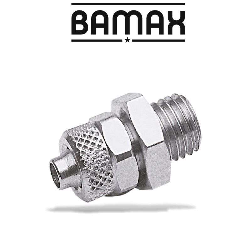 Gav Straight Conical 1/4 M Push In Fitting For 6mm Hose