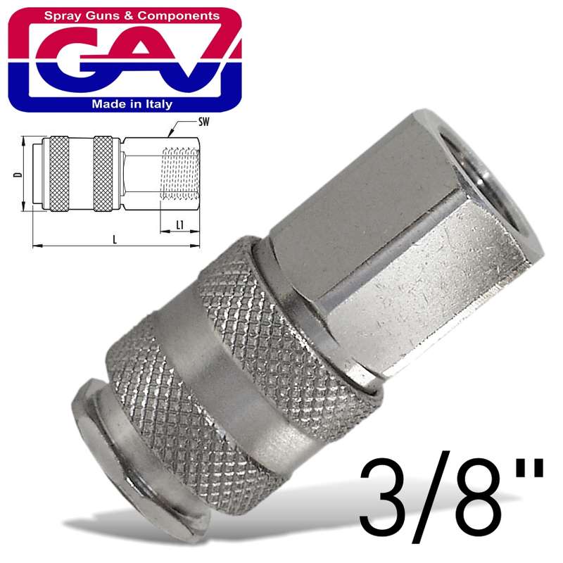 Gav Universal Quick Coupler 3/8 F