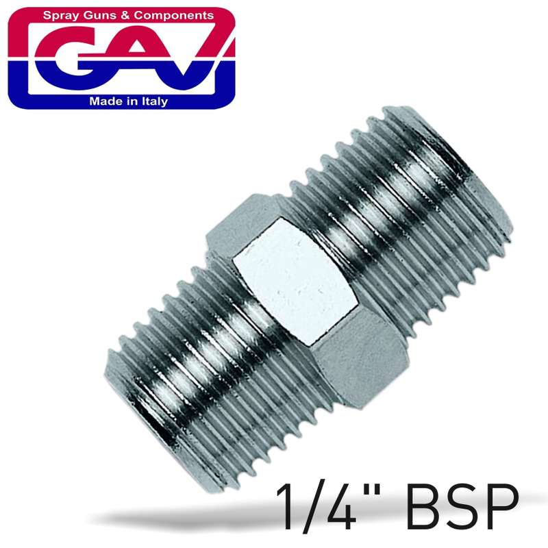 Gav Taper Nipple 1/4 X 1/4 M/m