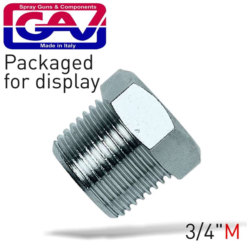 Gav Taper Plug 3/4 Packaged