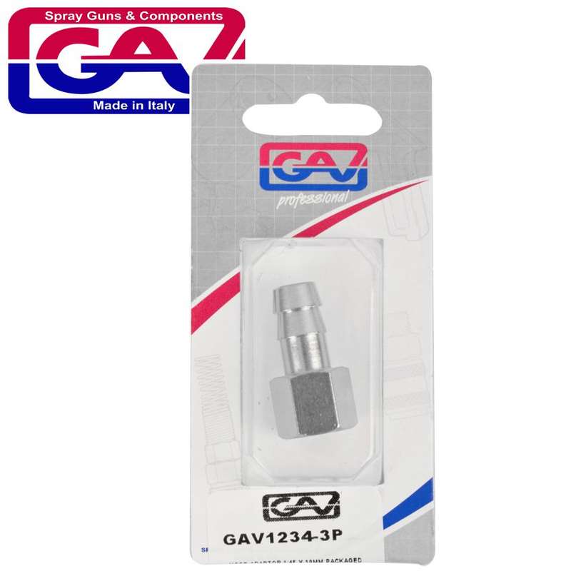 Gav Hose Adaptor 1/4f X 10mm Packaged