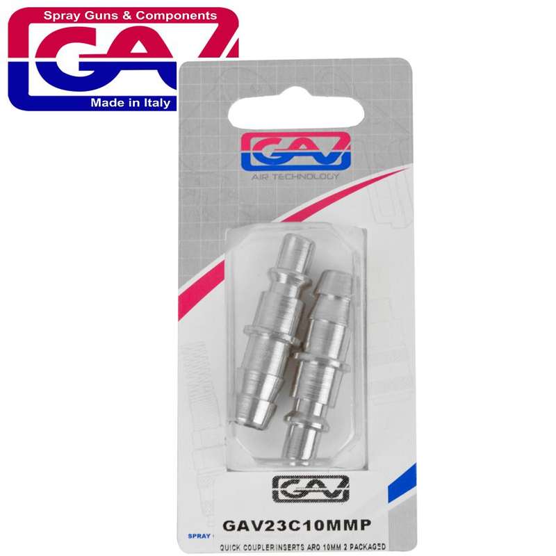 Gav Quick Coupler/inserts Aro 10mm 2 Packaged