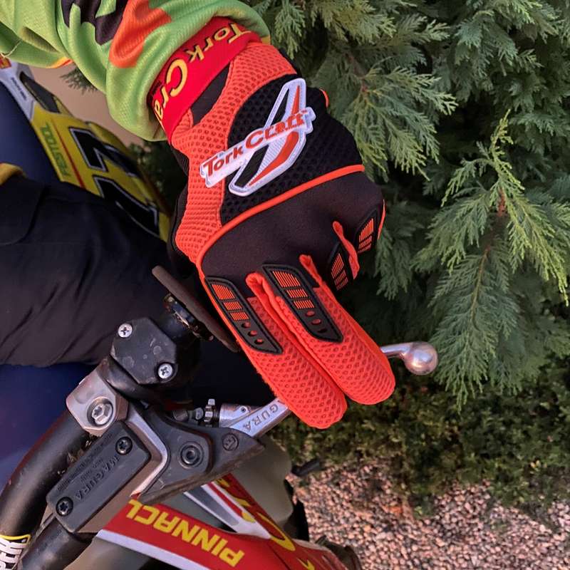 Tork Craft Limited Edit. X-large Racing Glove Orange Syn. Leather