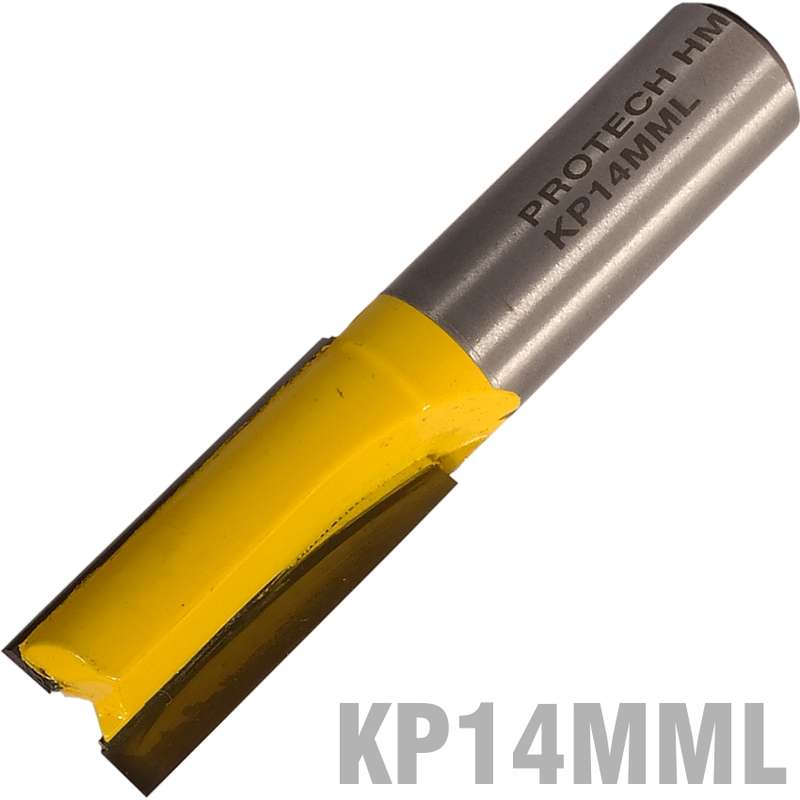 Pro-tech Straight Bit 14mm X 26mm Cut 2 Flute Metric 1/2\' Shank