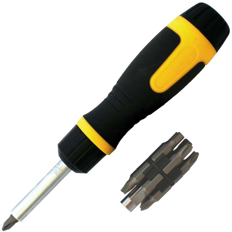 Tork Craft Ratchet Screwdriver 13 In 1 With Insert Bits