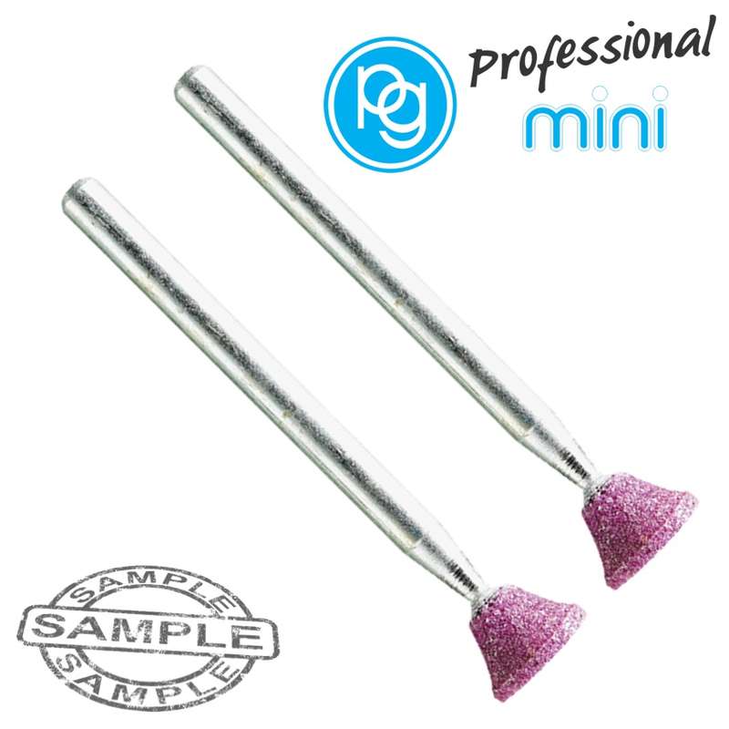 Pg Ruby Grinding Stones 8x6mm.reverse Taper.sh3mm.2pcs