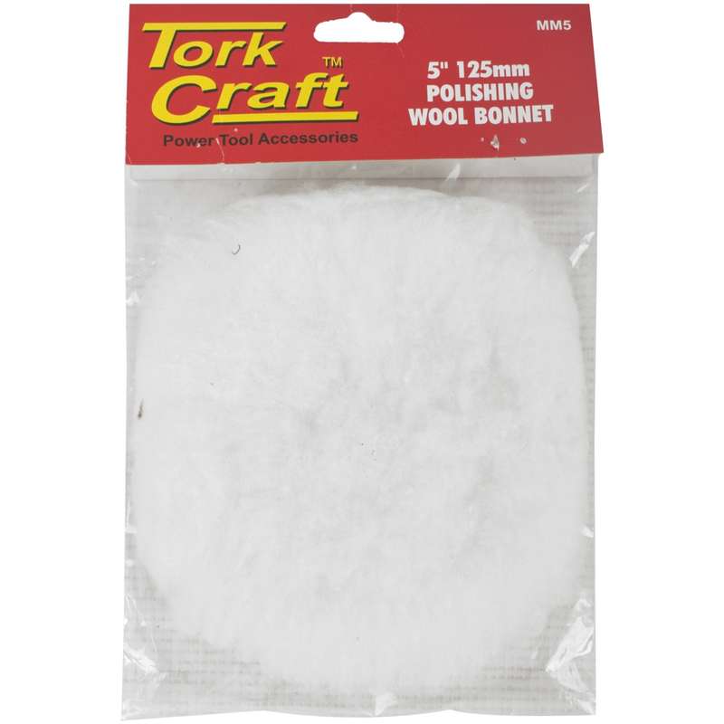 Tork Craft 5\' 125mm Polishing Bonnet Wool