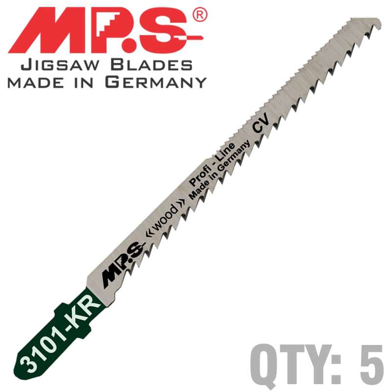 Mps Jigsaw Blade Wood Scroll T-sh.10tp