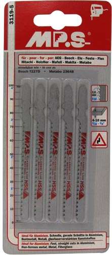 Mps Jigsaw Blade 100mm 8tpi T-shank T227d