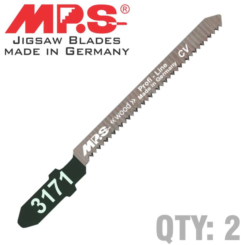 Mps Jigsaw Blade Wood T-shank Scroll T101ao