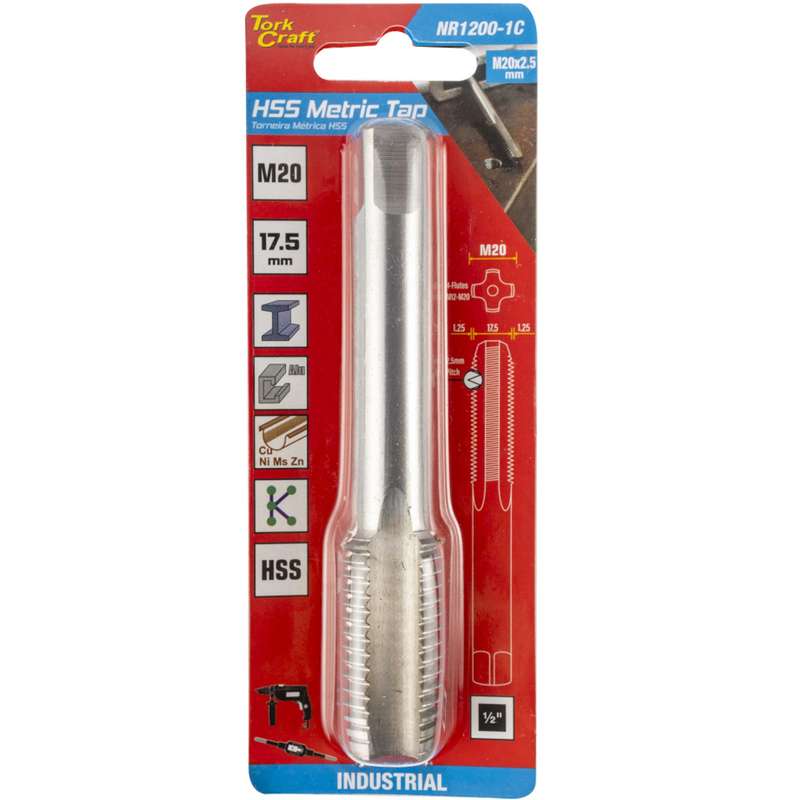 Tork Craft Tap Hss 20mm X 2.5mm 1/card
