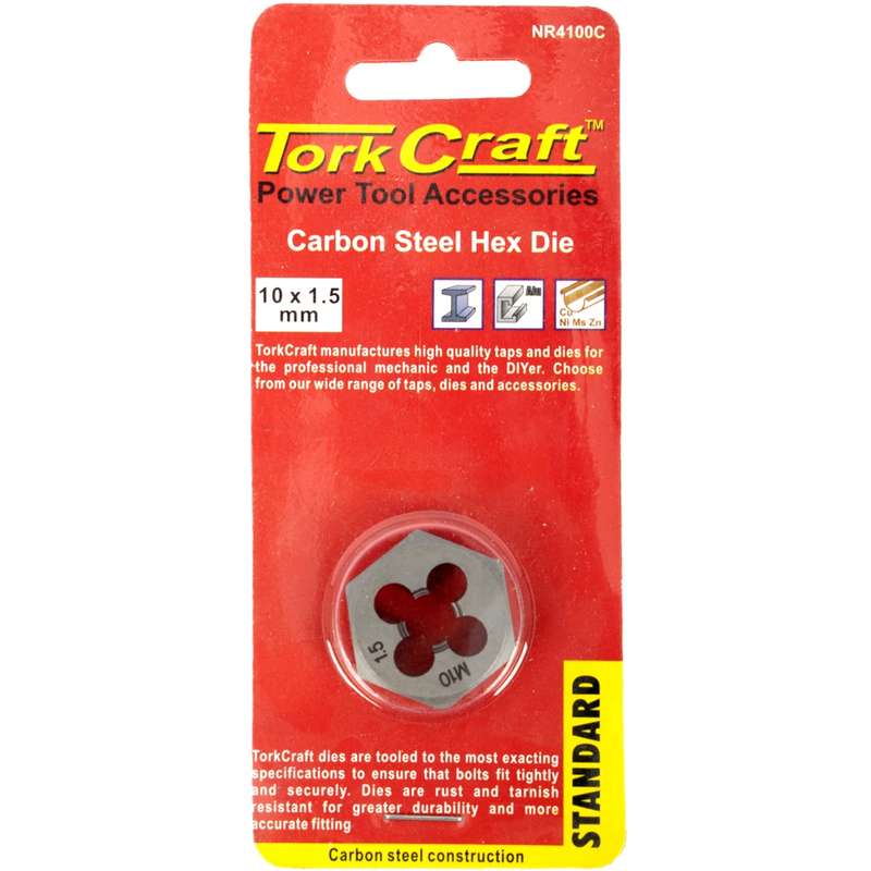 Tork Craft Die Carb.steel 10x1.50mm Card