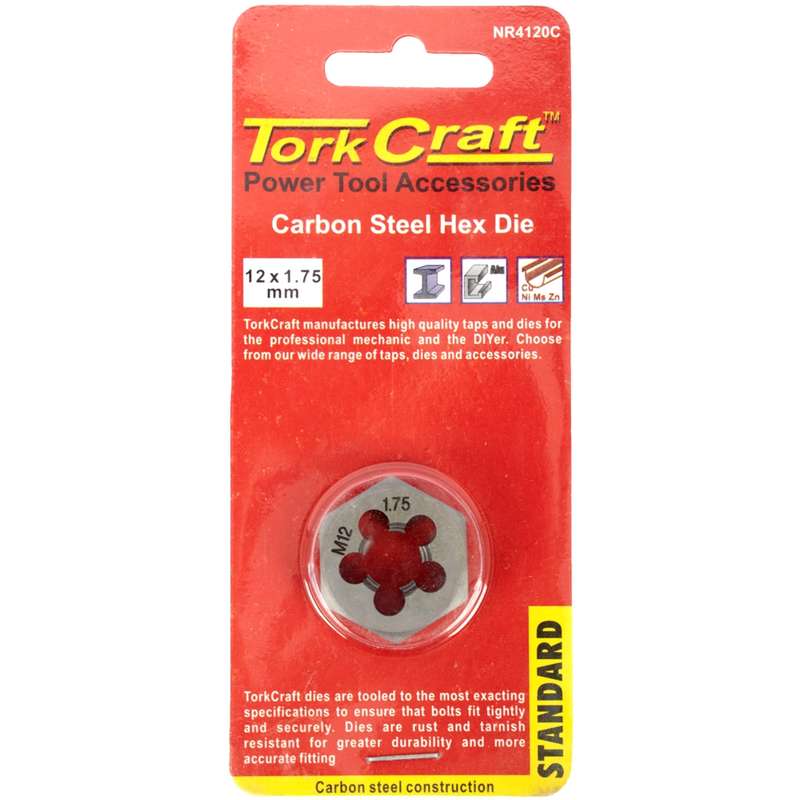 Tork Craft Die Carb.steel 12x1.75mm Card