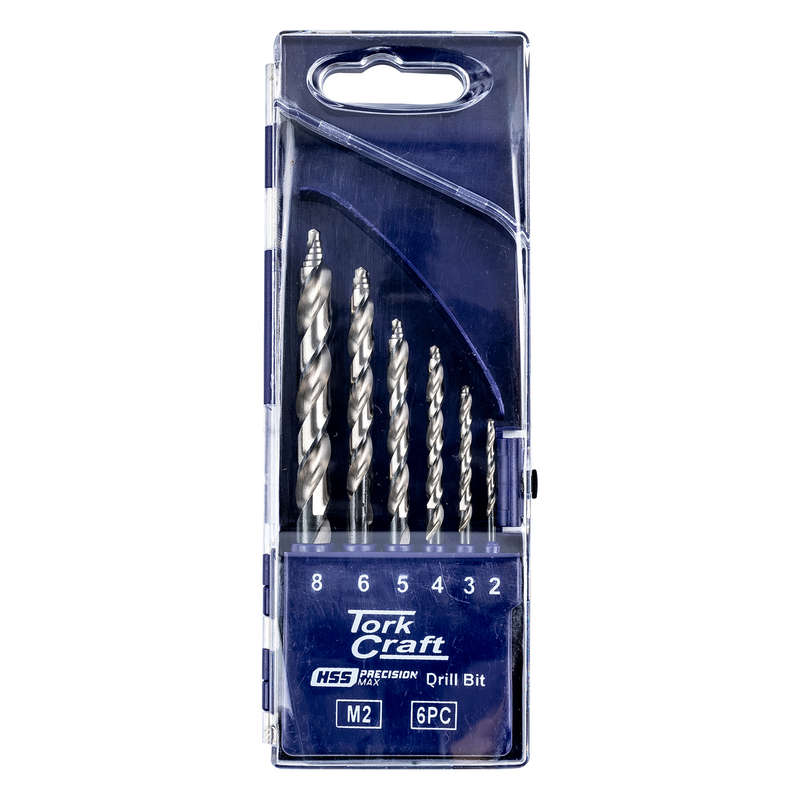 Tork Craft Precision-max Step Point 6pce Hss Drill Set Ind.
