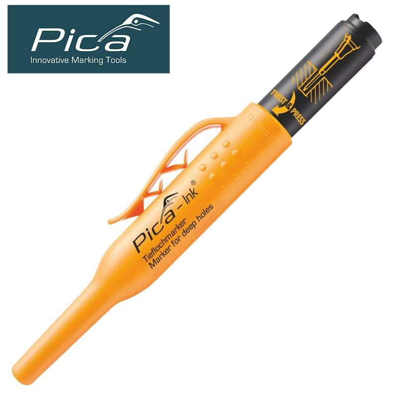 Pica Ink Marker For Deep Holes Black