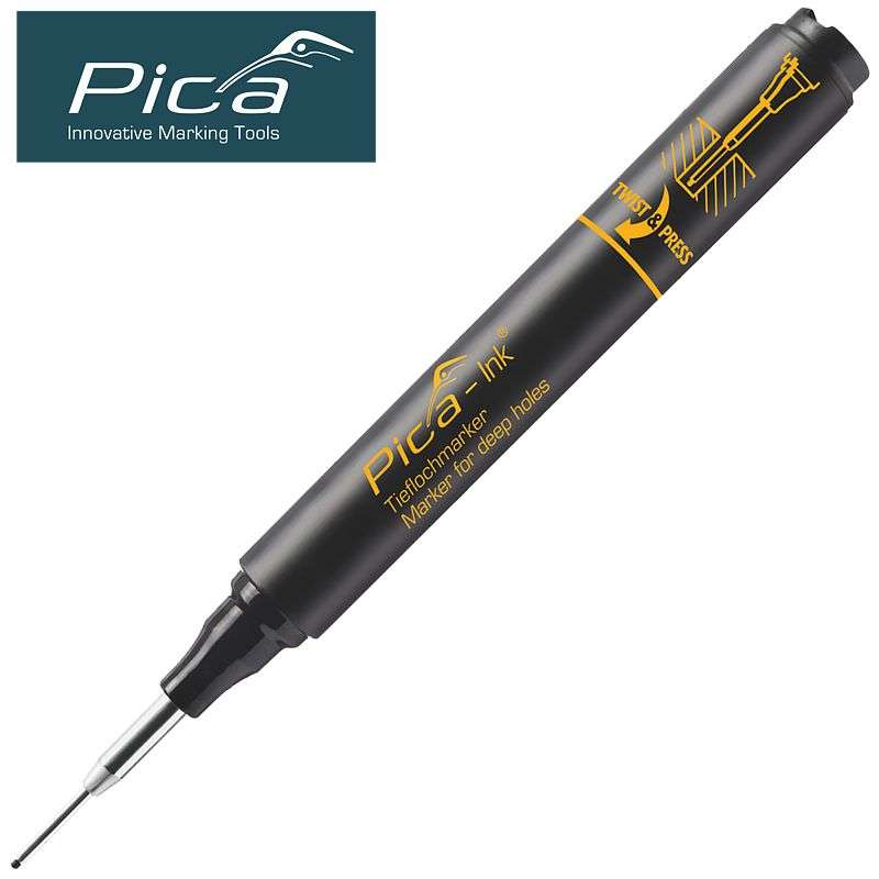Pica Ink Marker For Deep Holes Black