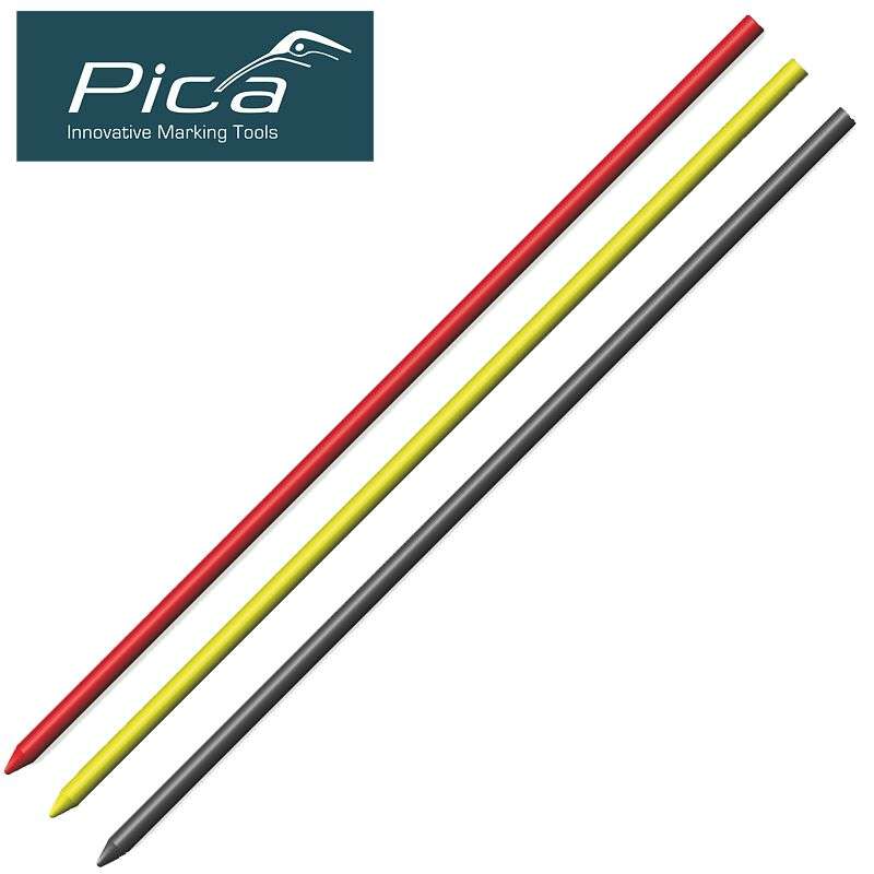 Pica Dry Refills 8pc Set 2 X Red, 2 X Yellow, 4 X Graphite