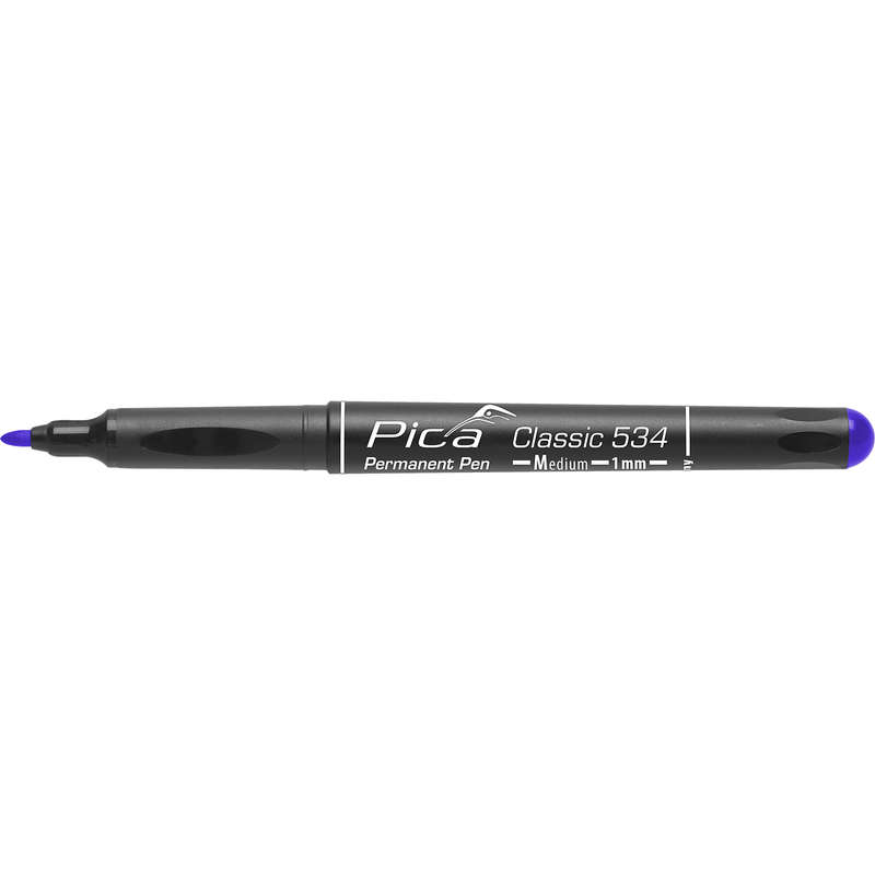 Pica Permanent Pen Blue Medium Tip 1mm