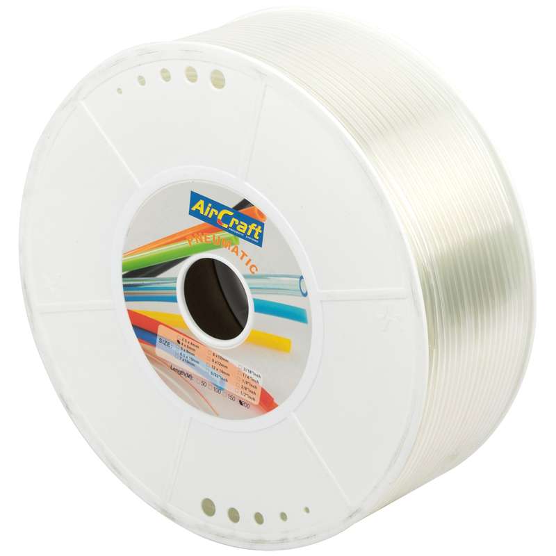 Aircraft Polyurethane Hose 6mm O.d. Per Metre Tranp. (200m Per Roll)