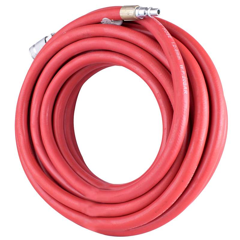 Aircraft Rubber Hose Kit 8mmx10m Red W/aro Coupler