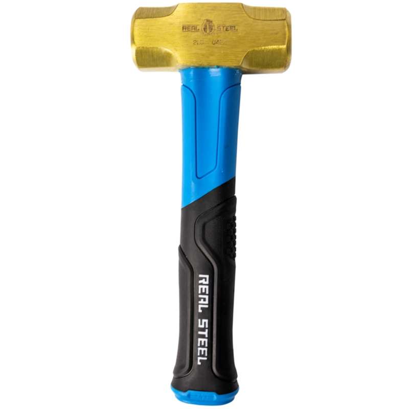 Tork Craft Brass Hammer 2lb Sledge Fibre Glass Handle