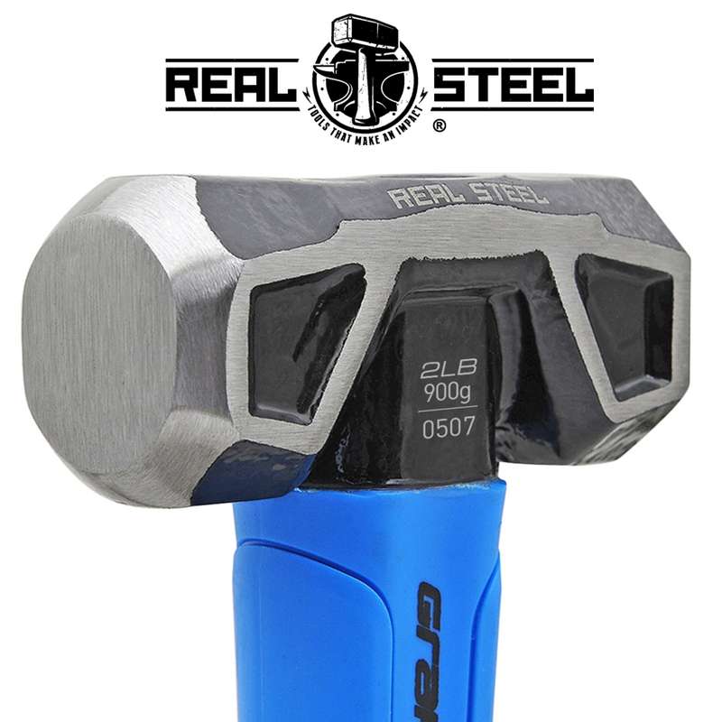 Real Steel Hammer Sledge/cross Strike 900g 2lb Graph. Handle Real Steel