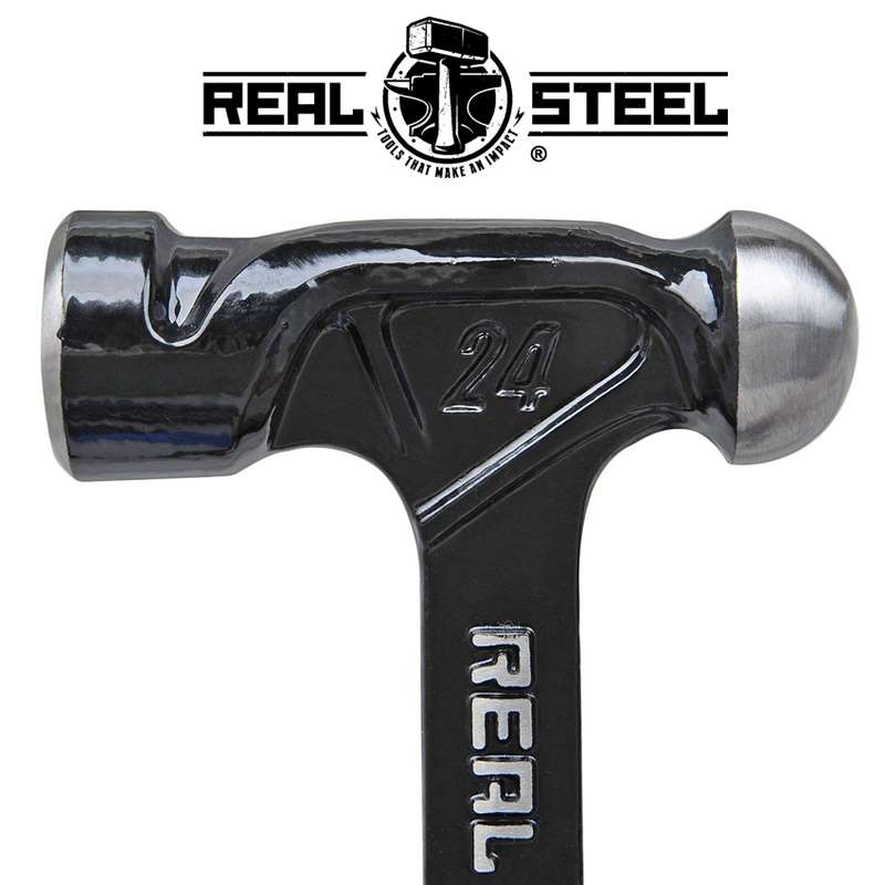 Real Steel Hammer Ball Pein 700g 24oz Ultra Steel Handle Real Steel