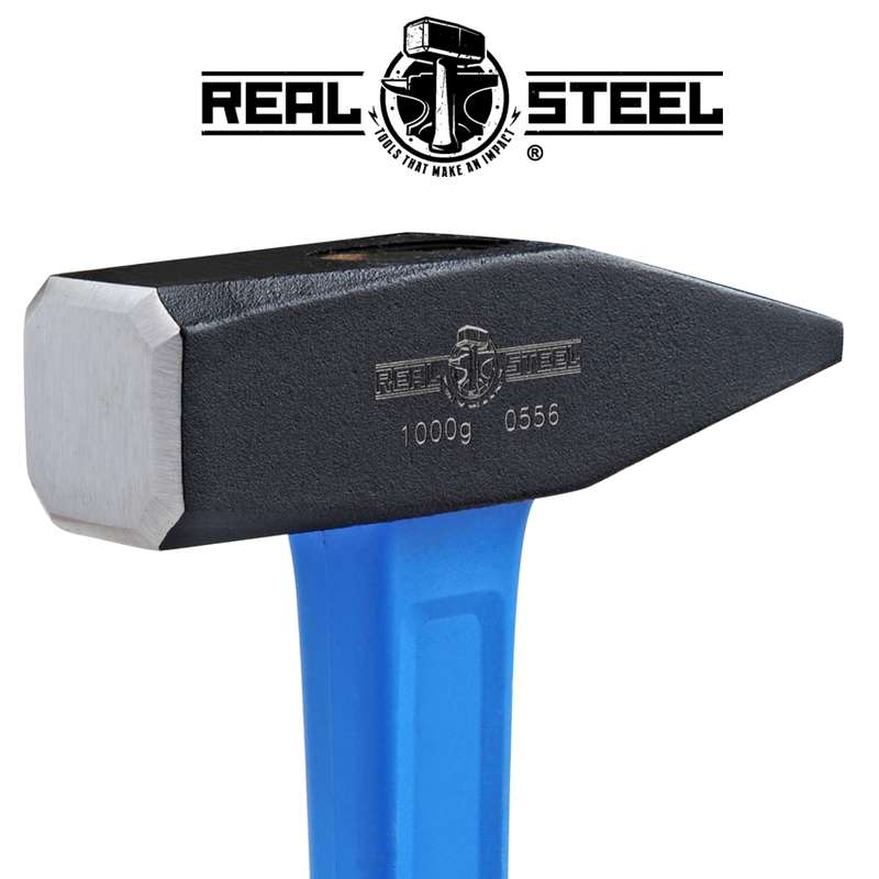 Real Steel Hammer Machinist 1000g 35.oz Graph. Handle Real Steel