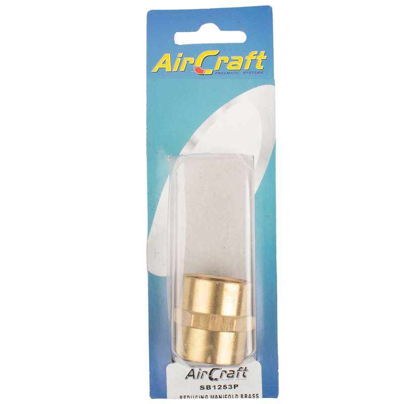Aircraft Reducing Manifold Brass 3/4x3/4 F/f 1pc Pack