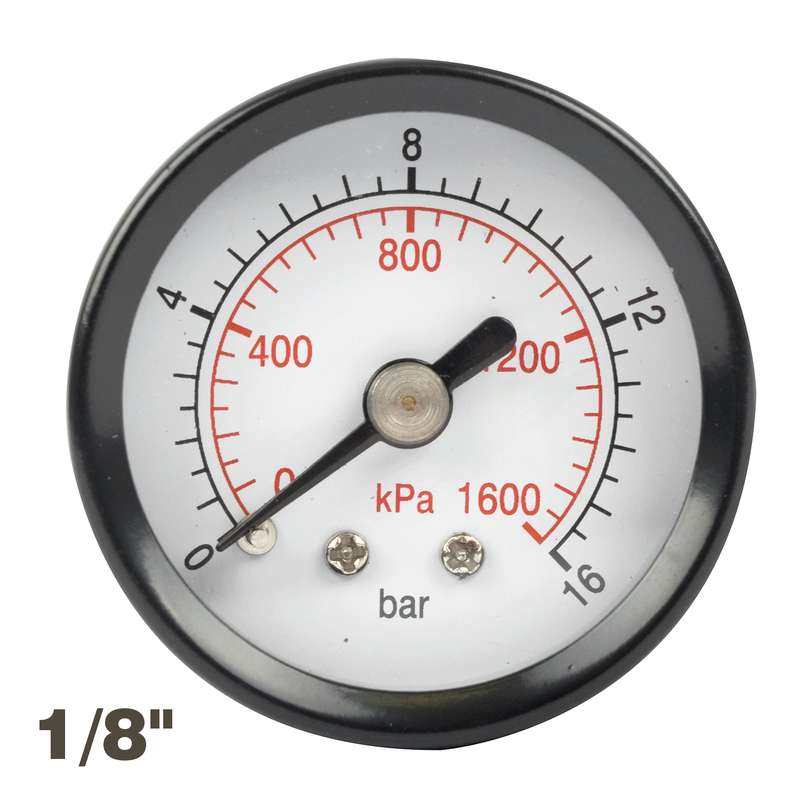 Aircraft Press. Gauge 40mm 1/8\' Rear Fit 0-16bar 0-1600kpa