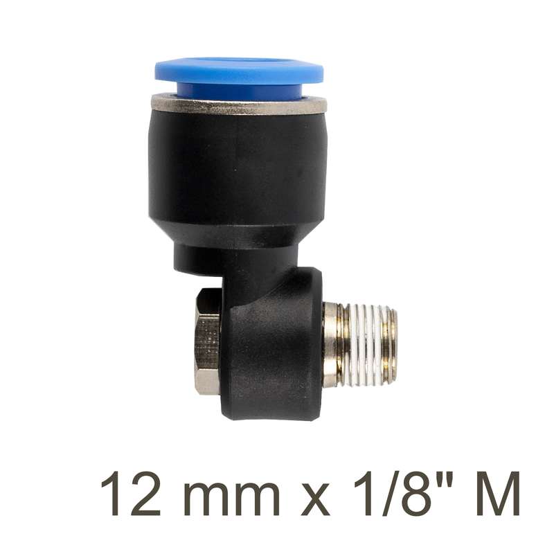 Aircraft Swivel Elbow Pu 12mm X 1/8\' M
