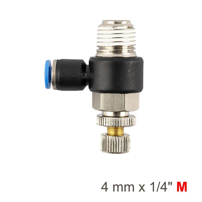 Aircraft Flow Control Swiv. Elbow Pu 4mm X 1/4 Inch M