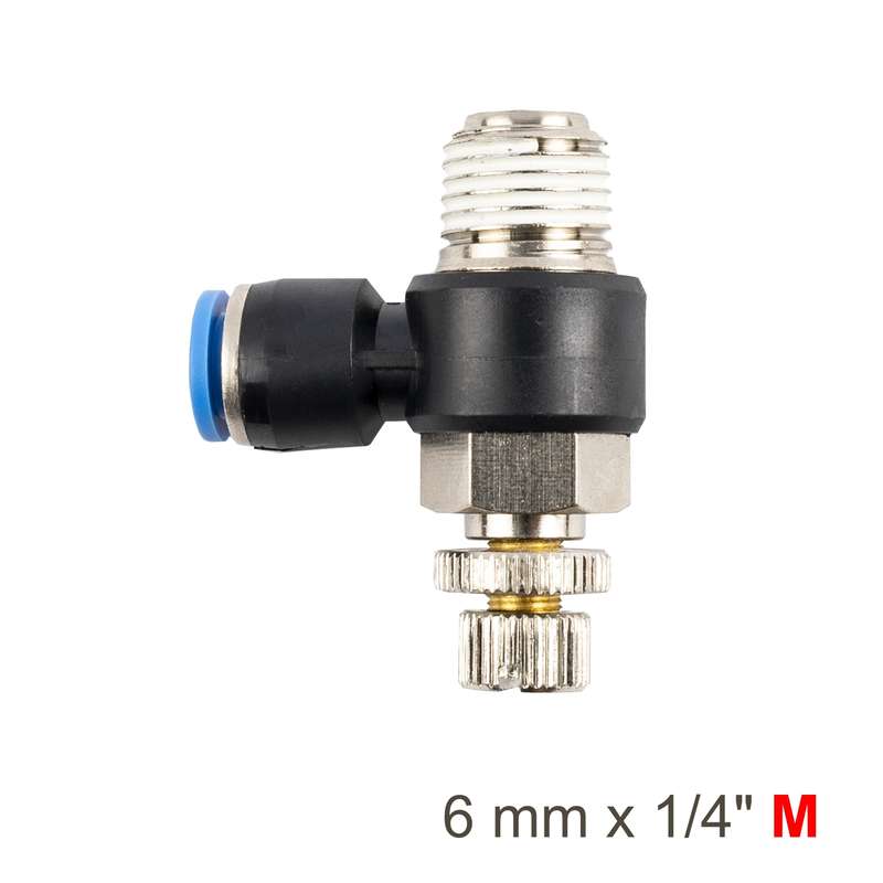 Aircraft Flow Control Swiv. Elbow Pu 6mm X 1/4 Inch M