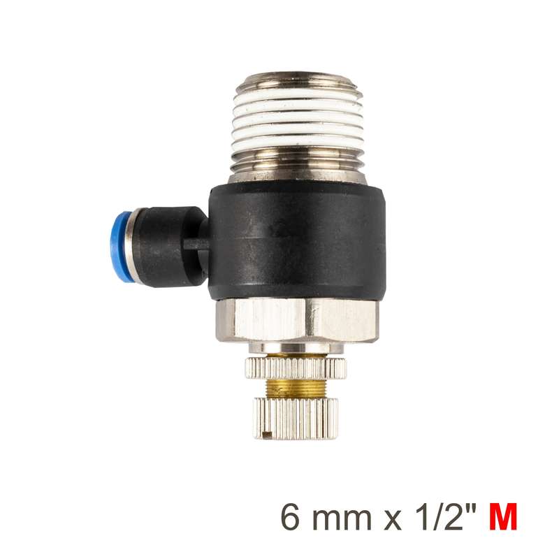 Aircraft Flow Control Swiv. Elbow Pu 6mm X 1/2 Inch M