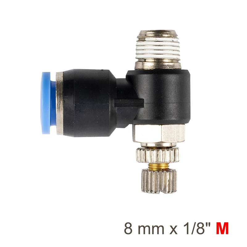 Aircraft Flow Control Swiv. Elbow Pu 8mm X 1/8 Inch M