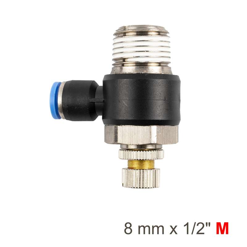Aircraft Flow Control Swiv. Elbow Pu 8mm X 1/2 Inch M