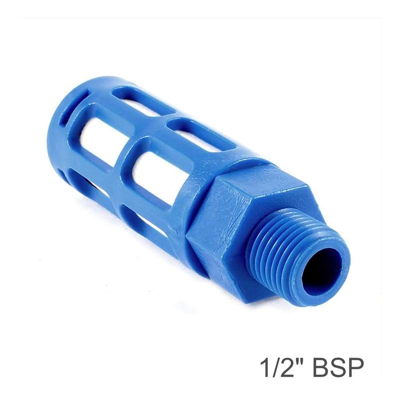 Aircraft Plastic Breather Silencer 1/2\' M Blue