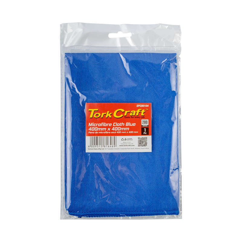 Tork Craft Microfibre Cloth Blue 400mm X 400mm