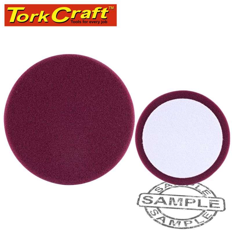 Tork Craft Foam Pad Hook And Loop Maroon Sponge 150mm 6\' Heavy Compounding