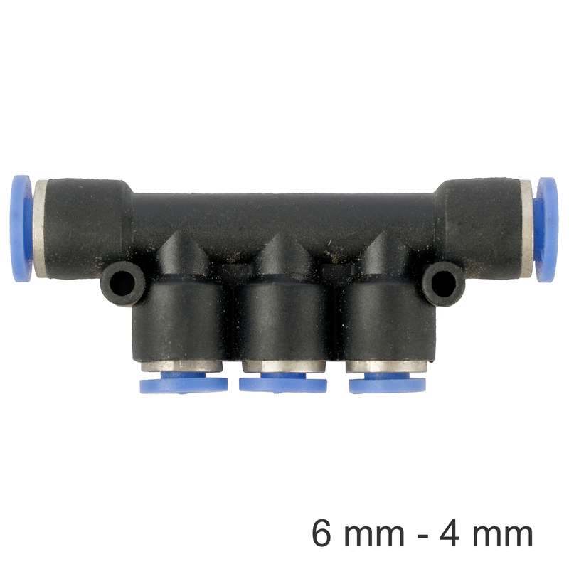 Aircraft Pu Hose Fitting Manifold 6mm-4mm