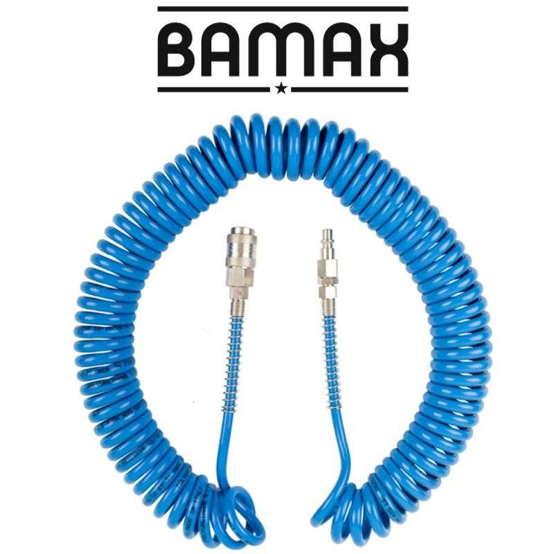 Gav Spiral Polyp Hose Blue 5mmx8mmx12m With Quick Couplers Bx15pu12-5