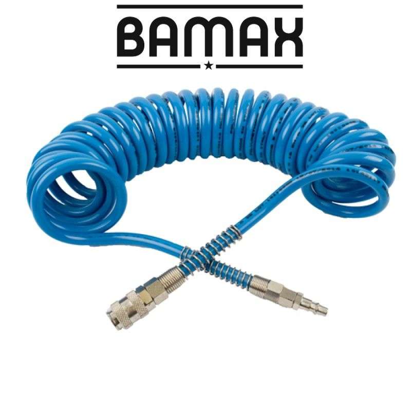 Gav Spiral Polyp Hose Blue 8mmx12mmx12m With Quick Couplers Bx15pu12-8