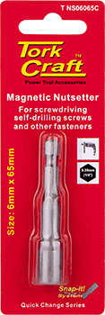 Tork Craft Nutsetter Magnetic 6x65mm Carded
