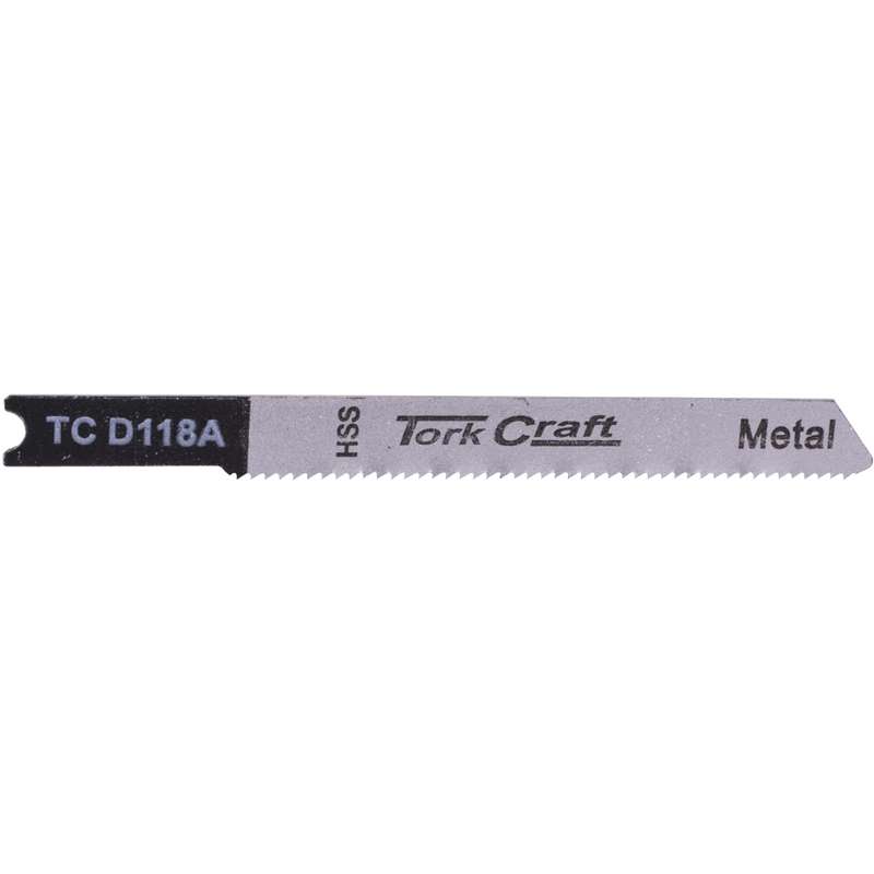 Tork Craft U-shank Jigsaw Blade 21tpi Metal 1.2mm 5pc